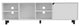 Native TV Stand for TVs up 70" with 5 Open Shelves, Cabinet, and 5 Legs, White
