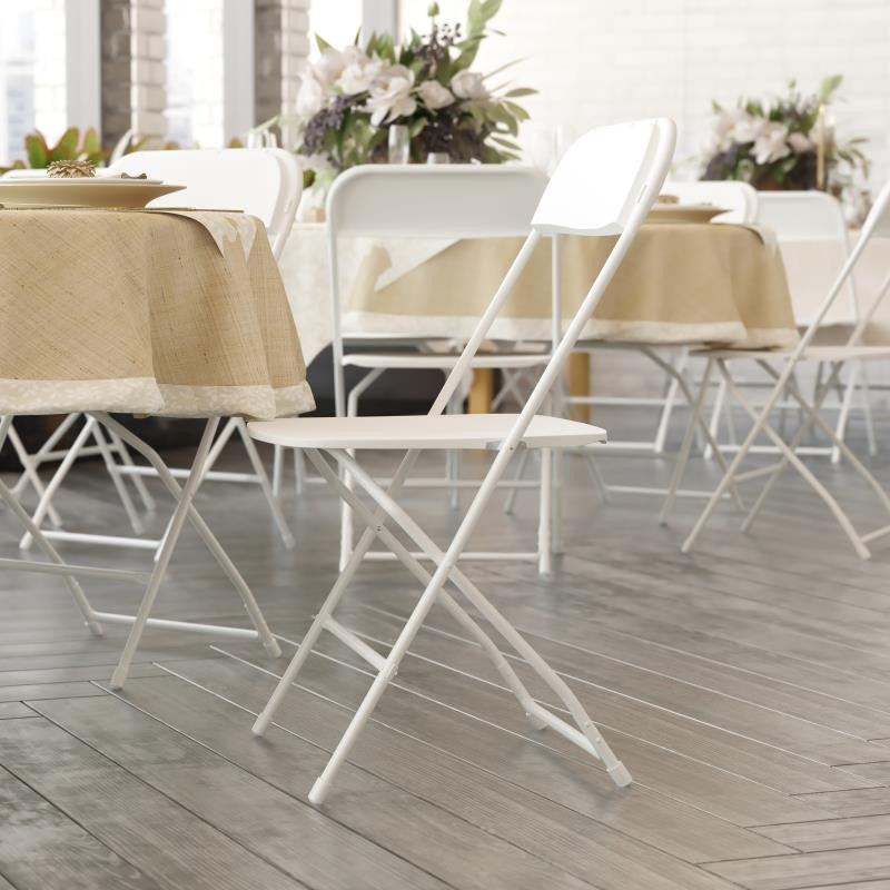 Hercules Big & Tall Commercial Folding Chair/Extra Wide 650LB. Capacity 4-Pack,