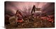 "Invasion" Stretched Canvas Giclee by Peter Majkut, 22x12"
