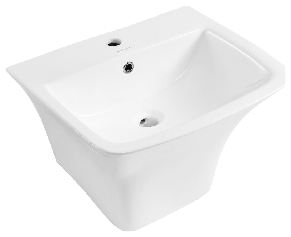Carre 21" Wall-Mount Bathroom Sink