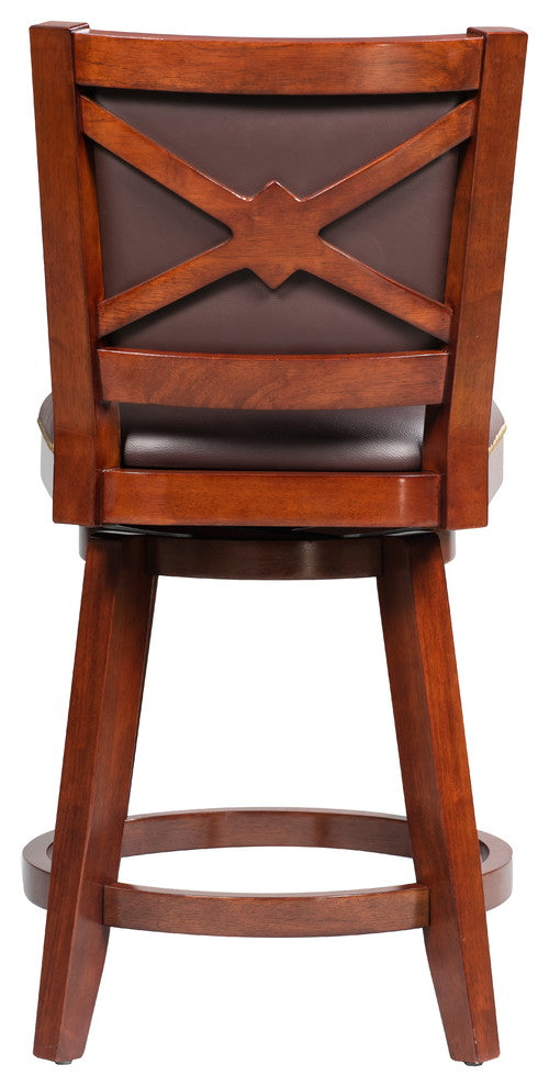 Broadmoor Swivel Stool, Cherry, 24"