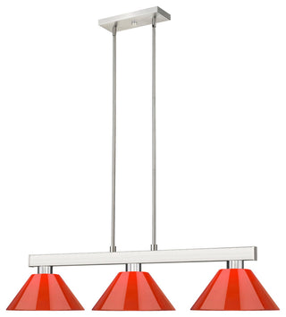 Z-Lite 152-PRD Cobalt 3 Light 46"W Billiard Chandelier - Matte Black