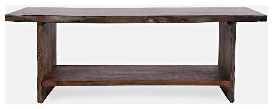 Cooper Live Edge 52 Solid Acacia Storage Bench
