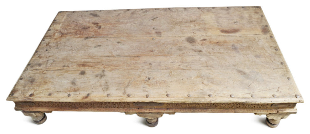 Consigned Vintage Teak Takhat Coffee Table 5
