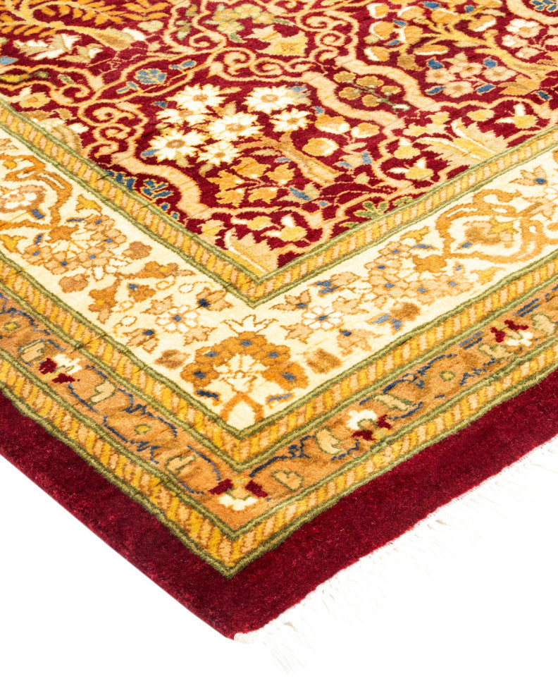 Mogul, One-of-a-Kind Hand-Knotted Area Rug Red, 2'9"x12'2"
