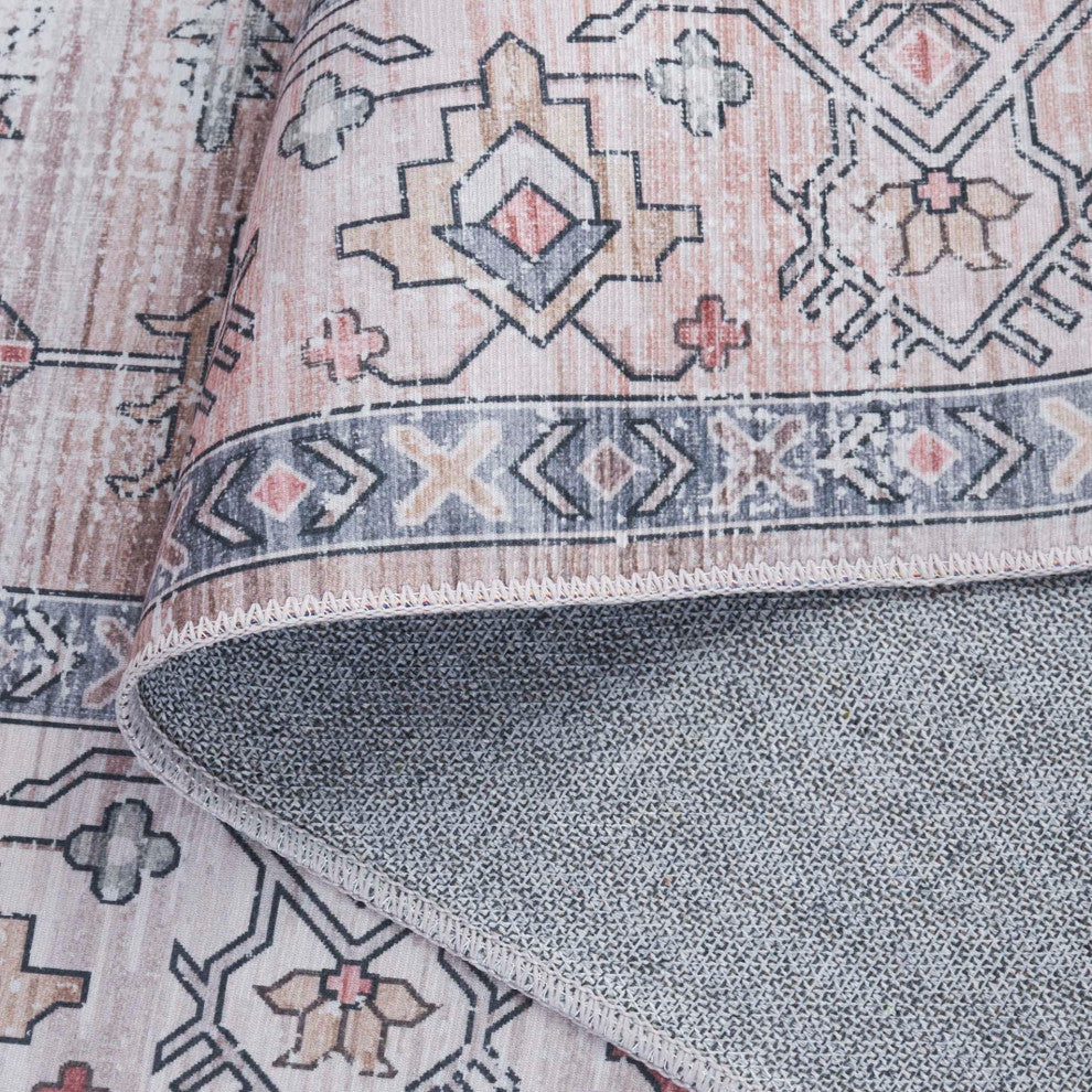 Safavieh Arizona Machine-Washable Collection ARZ243 Rug, Sage/Rust, 8'x10'