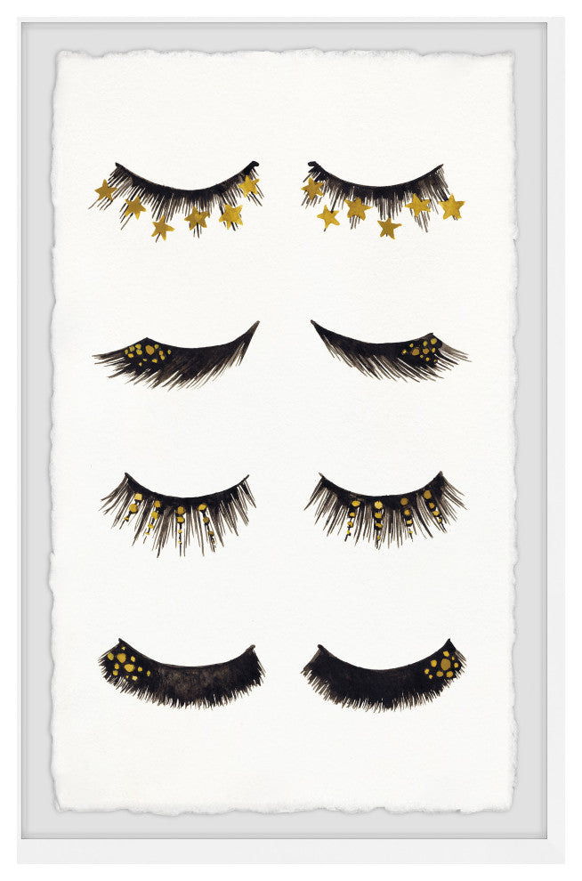 "Assorted Eyebrows" Framed Painting Print, 16x24