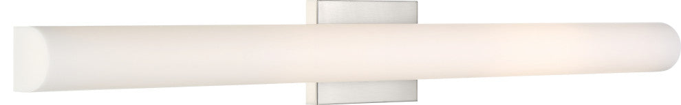Nuvo Bend 1-Light LED Brushed Nickel Large Vanity Light