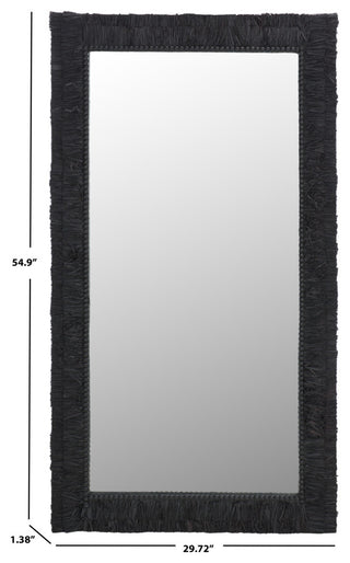 Safavieh Zoelle 29.72" Mirror, Black