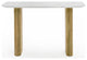 Modrest Cambridge White Marble and Mango Console Table