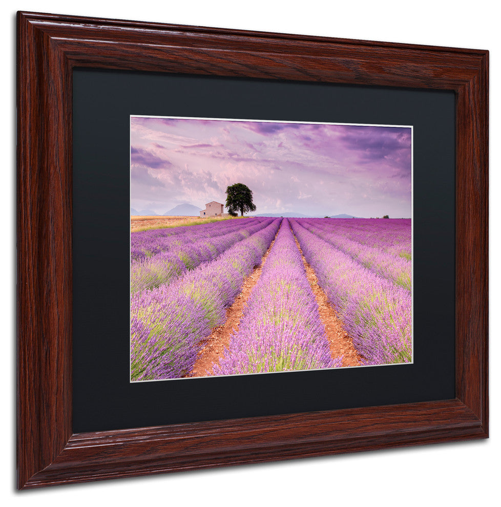 Michael Blanchette ''Stone House'' Art, Wood Frame, Black Mat, 14x11