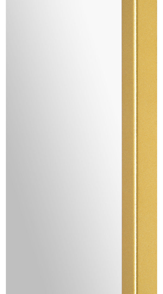 Merrimack Gold Irregular Iron Framed Wall Mirror