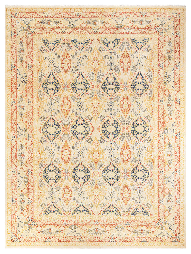 Mogul, One-of-a-Kind Hand-Knotted Area Rug Ivory, 9' 2" x 12' 3"