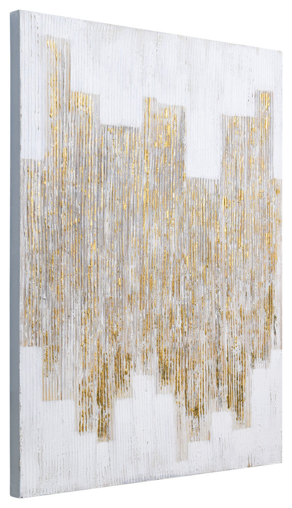 The City Textured Metallic Hand Painted Wall Art by Martin Edwards