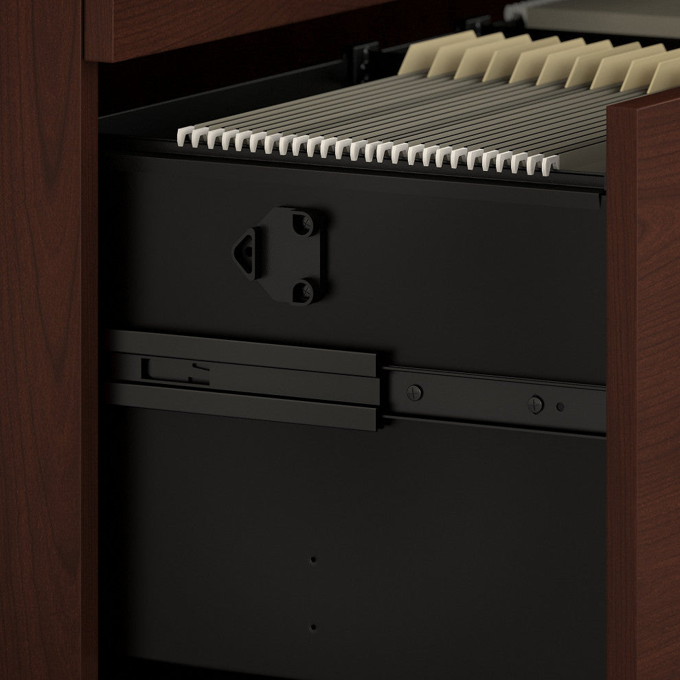 Studio C 2-Drawer Lateral File Cabinet, Harvest Cherry