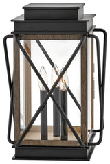 Hinkley Lighting 11197 Montecito 3 Light 18.5" Tall Pier Mount - Black