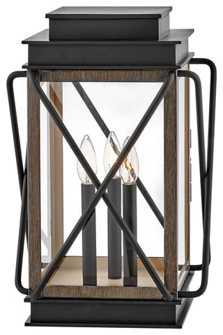 Hinkley Lighting 11197 Montecito 3 Light 18.5" Tall Pier Mount - Black