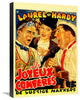 Laurel and Hardy, French, Les Joyeux Comperes, 16x22