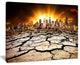 "City With Effect of Climate Change" Wall Art Landscape, 40"x30"