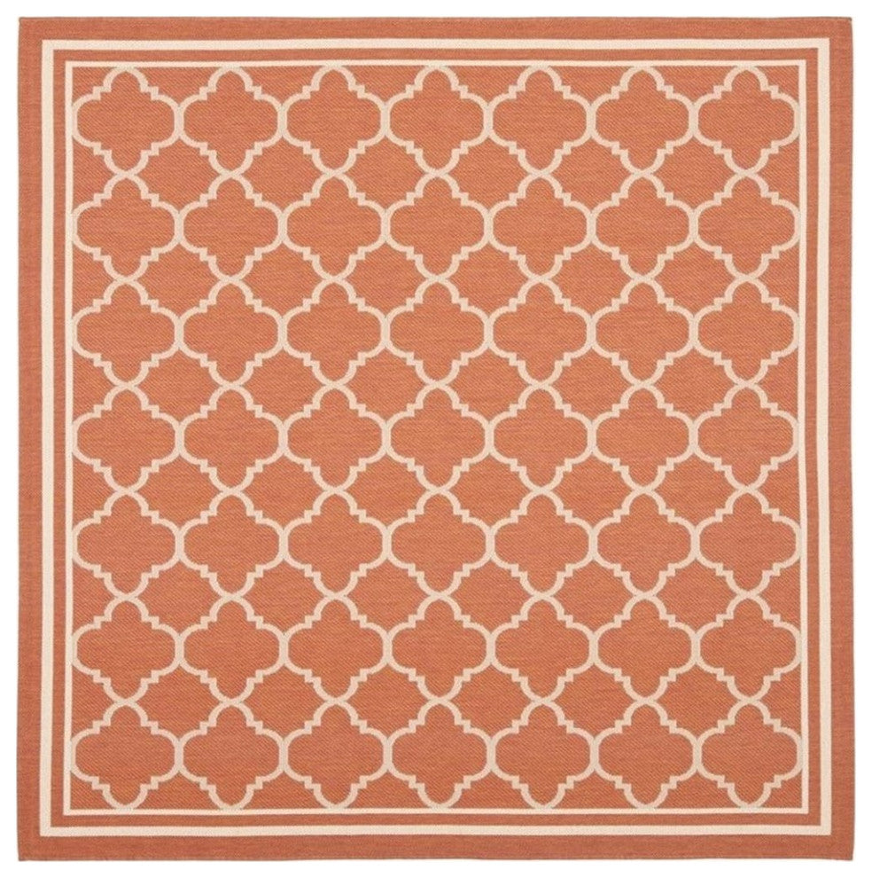 Safavieh Courtyard Terracotta Indoor Outdoor Rug - Square 4'