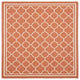 Safavieh Courtyard Terracotta Indoor Outdoor Rug - Square 4'