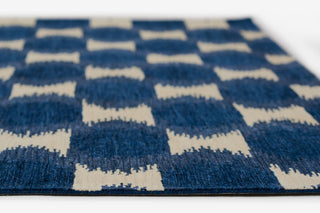 Momeni Leiden Hand Tufted Wool Navy Area Rug 8' X 10'