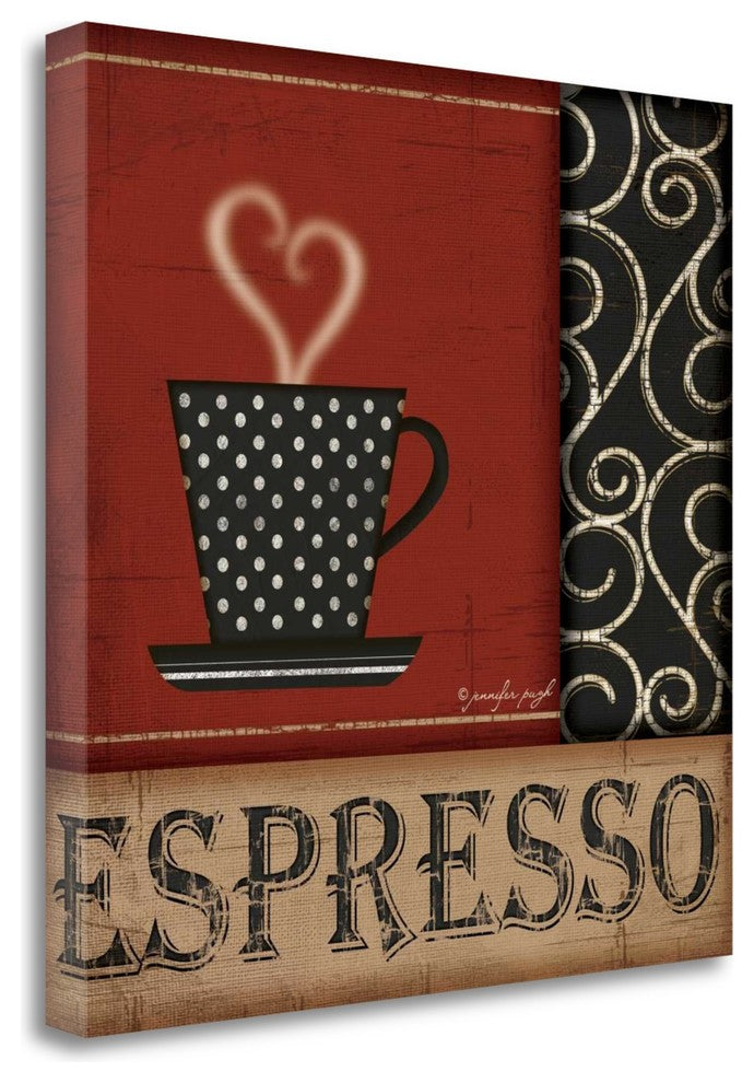 "Espresso" By Jennifer Pugh, Giclee Print on Gallery Wrap Canvas, Ready to Hang