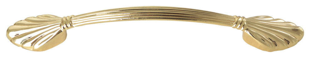 Utopia Alley Amy Cabinet Pull, 5.1" Center to Center, Polished Gold, 10 Pack