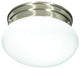 Nuvo 1-Light Incandescent Close-to-Ceiling Light Fixture, Brushed Nickel