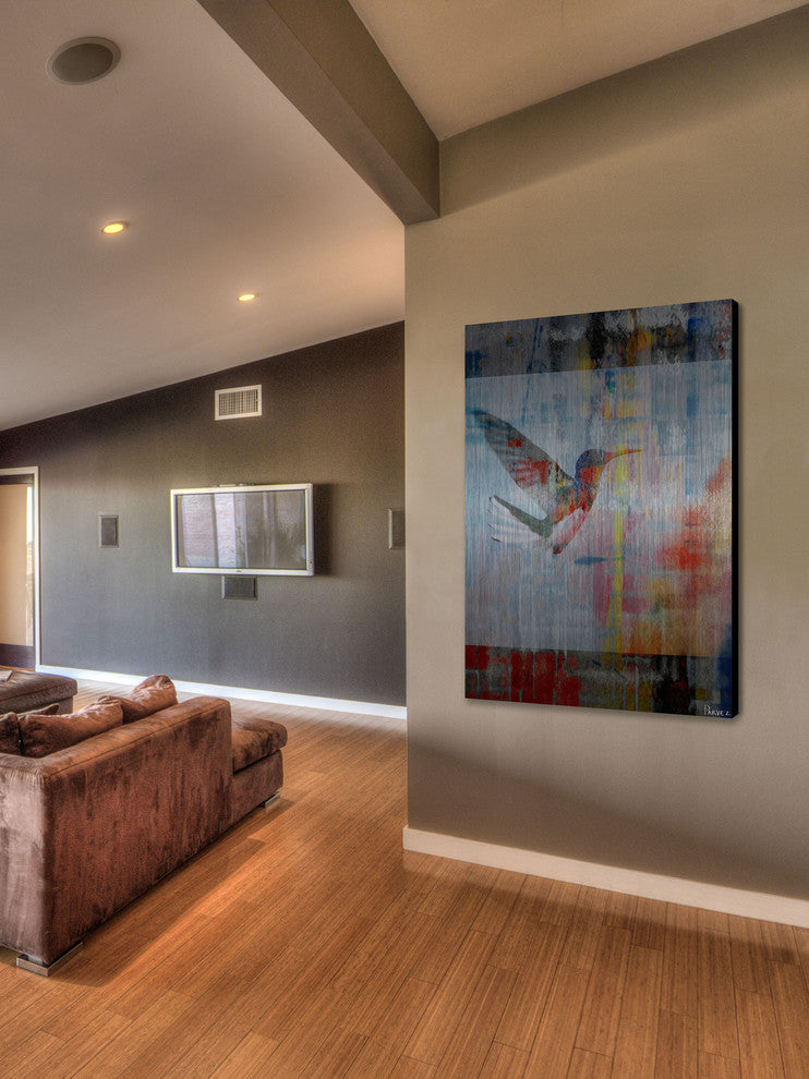 "Access Subconscious" UV Ink Print on Brushed  Aluminum, 24"x36"