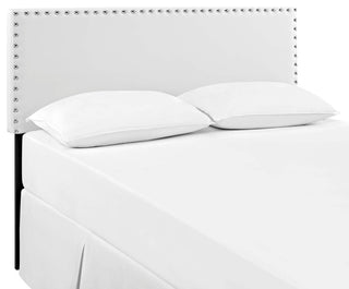 Phoebe Full Vinyl Headboard, White