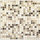 Charcoal Brown Mosaic 3D Wall Panels, Set of 10, Covers 50 Sq Ft