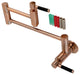 KS810DKLAC Concord Wall Mount Pot Filler Kitchen Faucet, Antique Copper