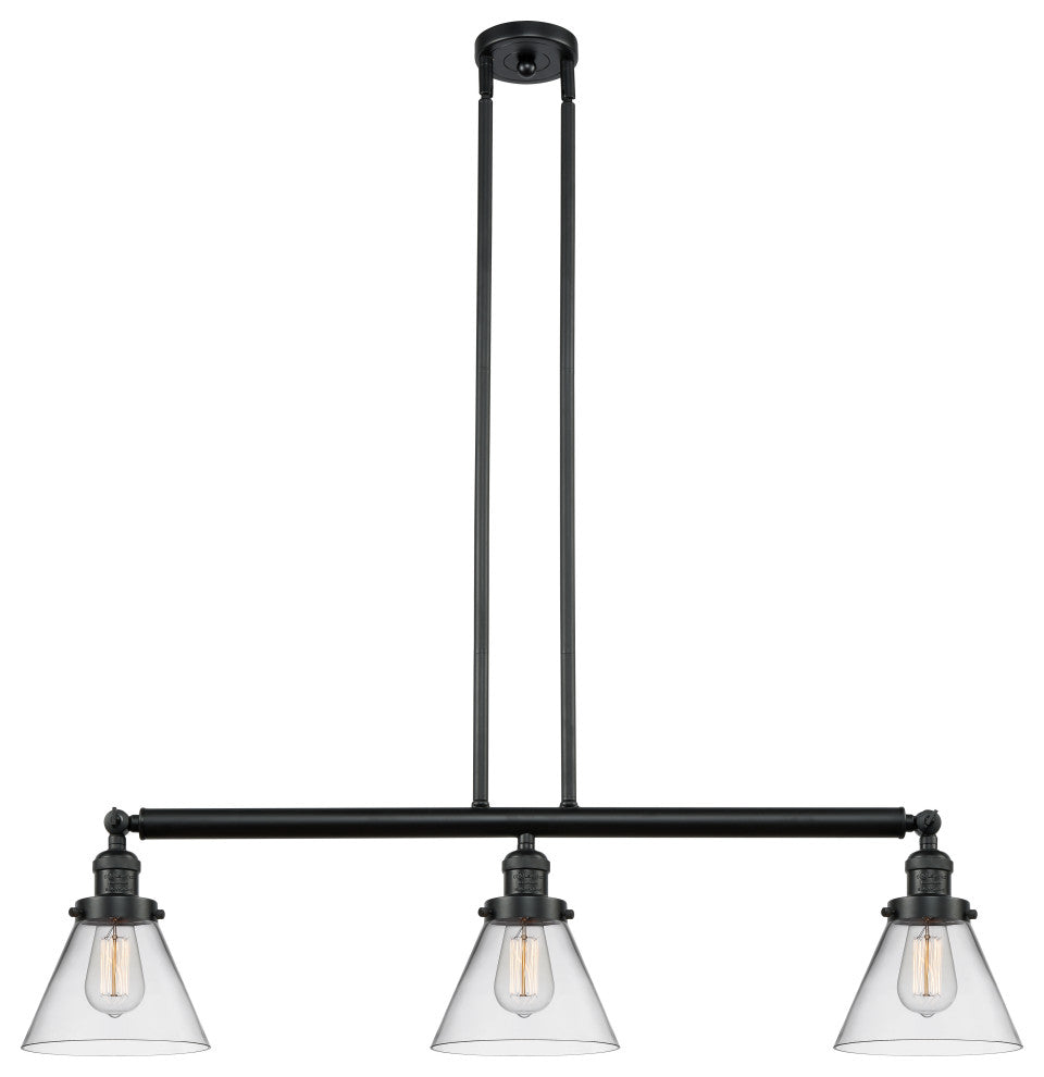 Innovations Lighting 213-Bk-S-G42-Led 3 Light Dimmable Led Island Light