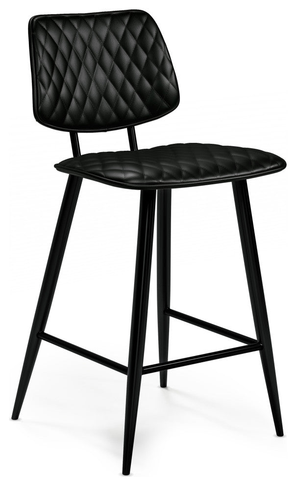 Raya Counter Height Stool, Set of 2, Black