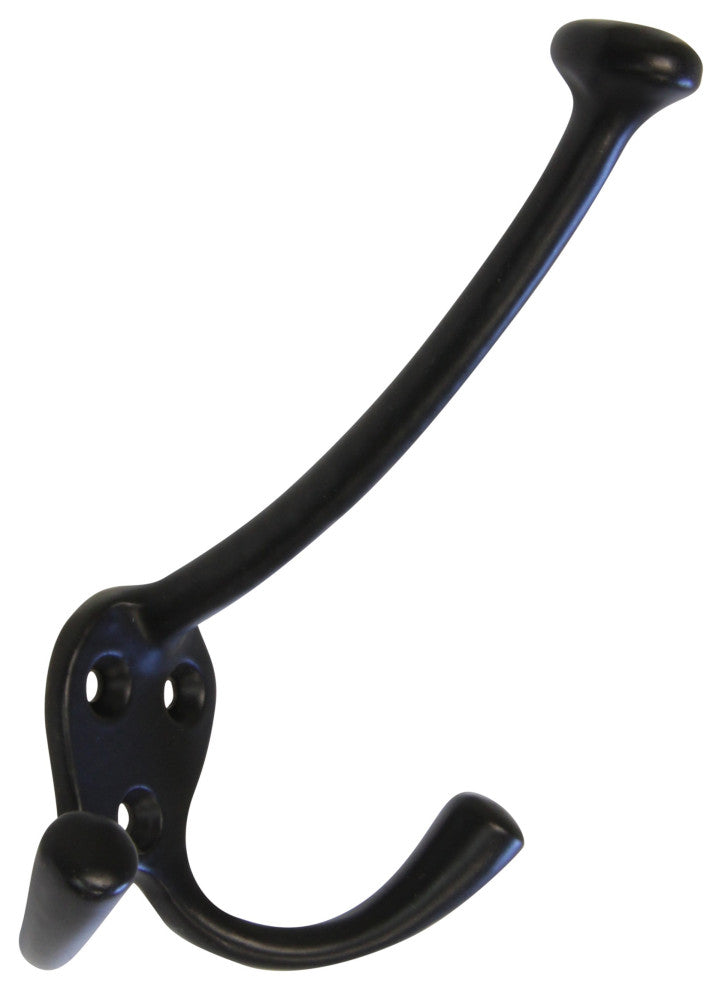 RCH Decorative Iron Wall Hook, 2.6 Inch, Various Finishes, Black, 2.6 Inch