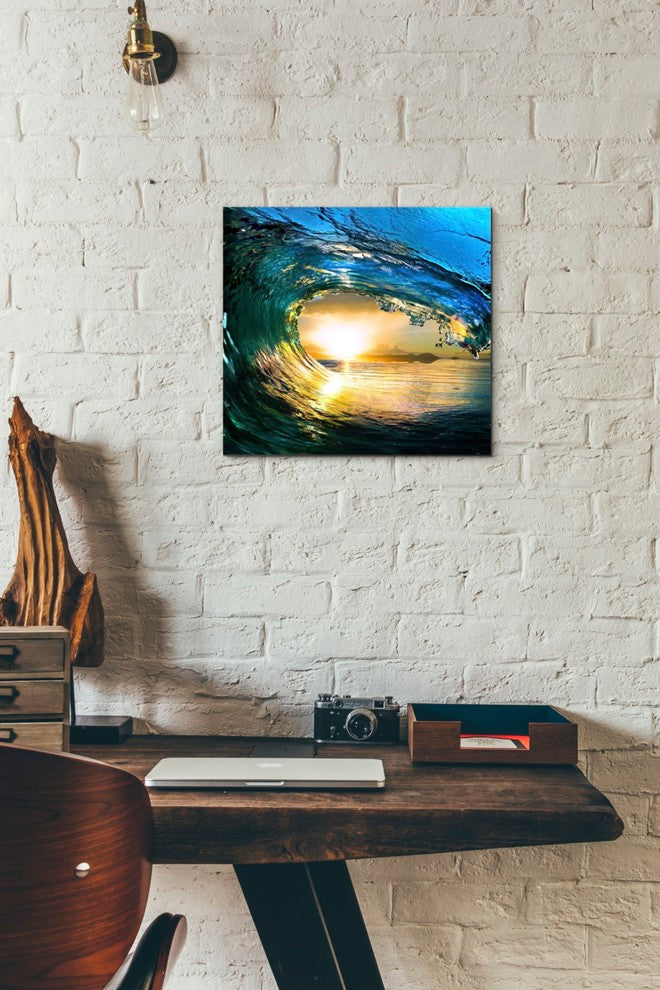 Epic Graffiti "The Language of Waves" Giclee Canvas Wall Art, 12"x12"