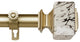 Brielle 1" Diameter Curtain Rod, Gold, 120-170"