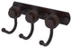 Mercury 3 Position Multi Hook with Groovy Accent, Venetian Bronze