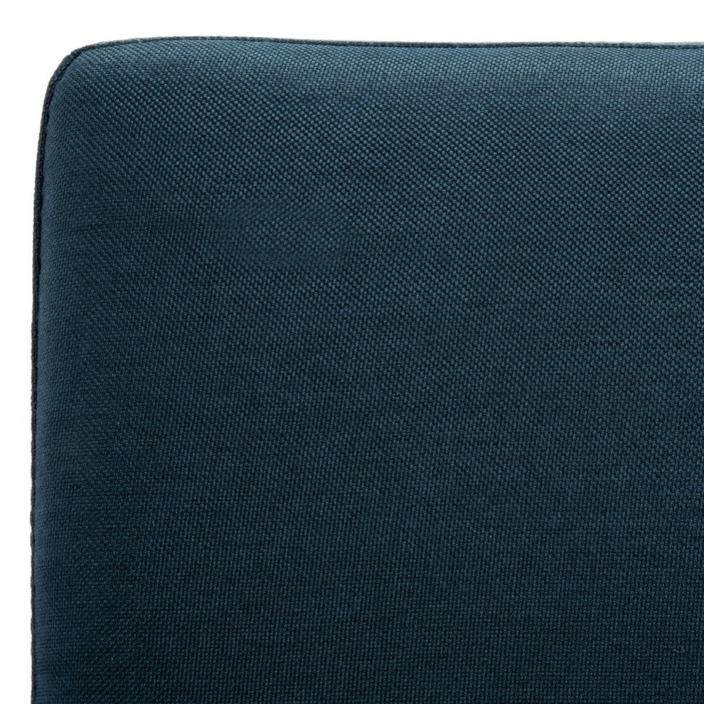 Safavieh Murray Foldable Futon W Pillow, Navy/Natural