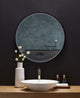 Cirque Round LED Mirror, 30", Bluetooth