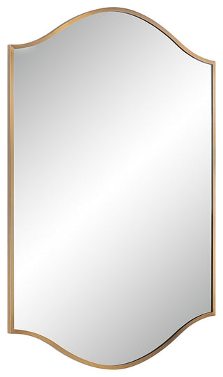 Florianne 36" Tall Rectangular Arch Mirror, Champagne