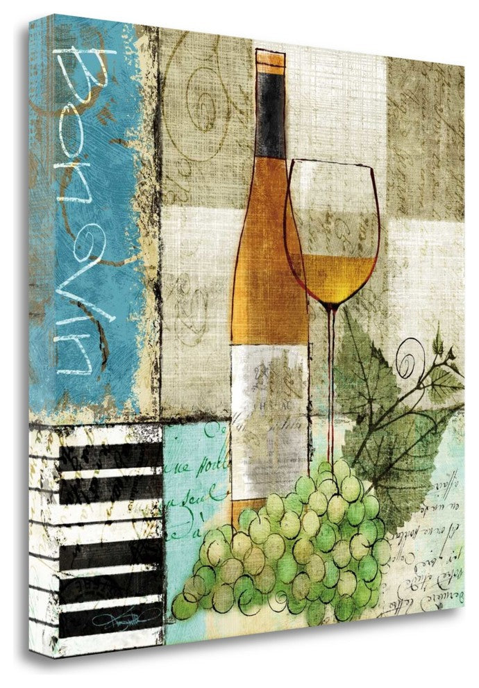 "Bon VIn" By Keith Mallett, Giclee Print on Gallery Wrap Canvas, Ready to Hang