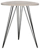 Rosalia Retro Mid Century Lacquer Side Table Gray/Black