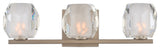Regent 18x5" 3-Light Transitional Wall-Light by Kalco, Satin Nickel