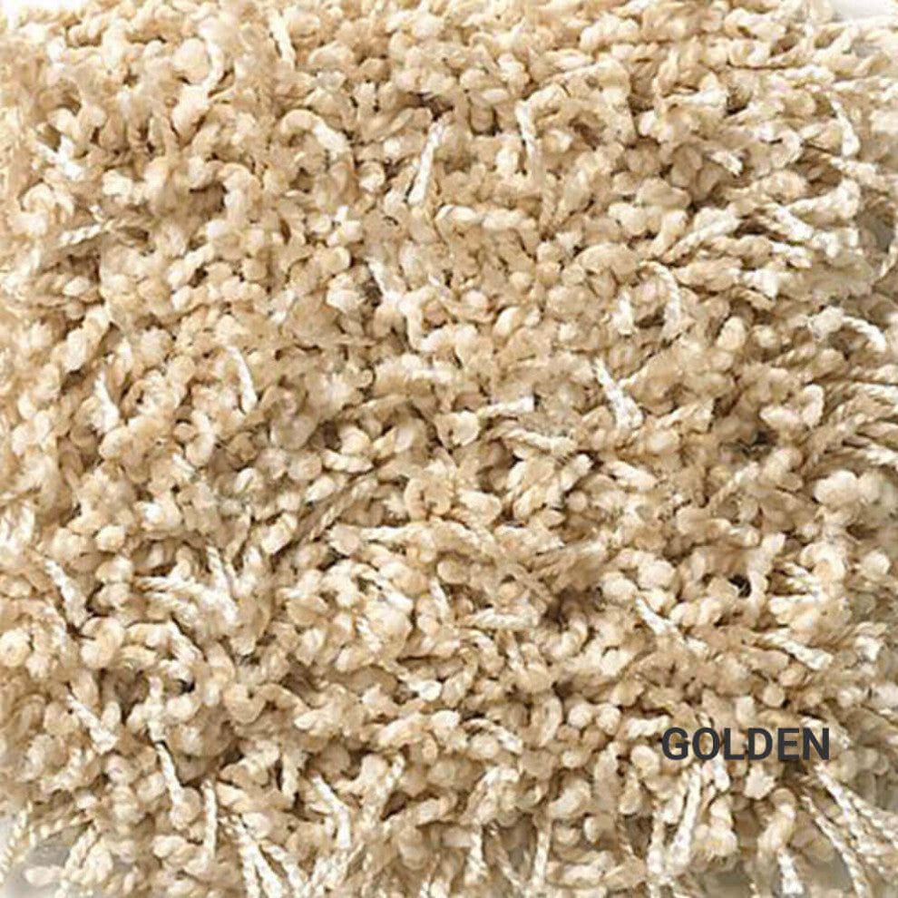 Serenade Indoor Shag Area Rug Carpet Collection, Golden, 4x8