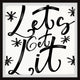 "Let's Get Lit" Framed Painting Print, 12x12