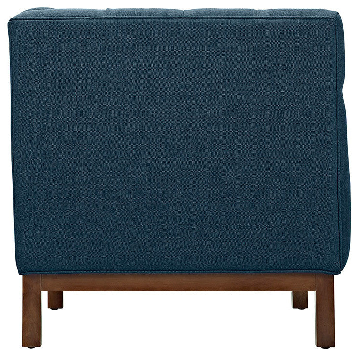 Modern Azure Panache Living Room Set Upholstered Fabric, 2-Piece Set
