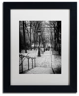 Philippe Hugonnard 'Staircase Montmartre', Black Frame, White Mat, 14x11