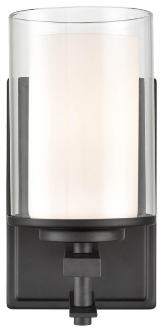 Huderson Collection 1-Light 4.75" Matte Black Bath Sconce